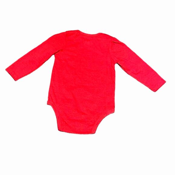 Disney Baby One Piece Holiday Christmas Minnie Mouse Glitter 18m New - Picture 2 of 2